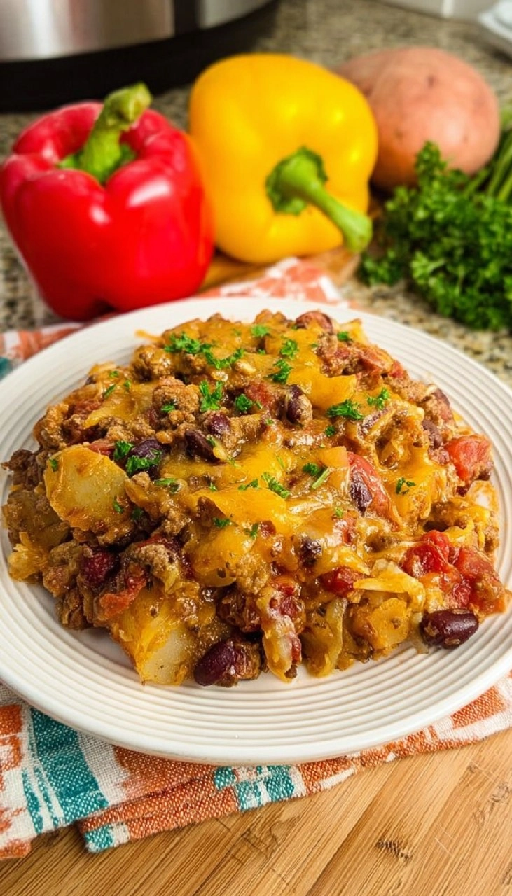 Slow Cooker Cowboy Casserole