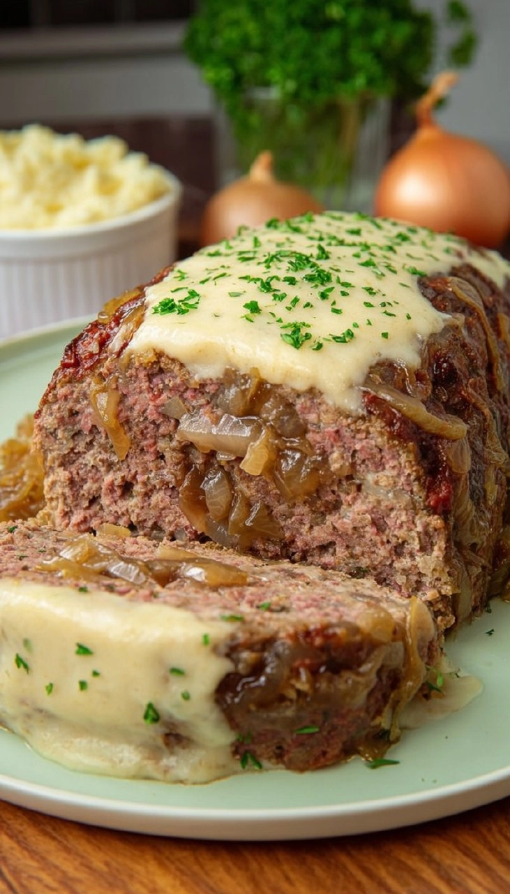 French Onion Meatloaf