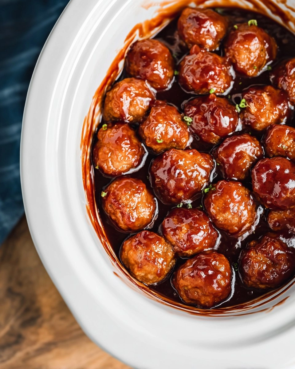 Slow Cooker Barbecue Meatballs