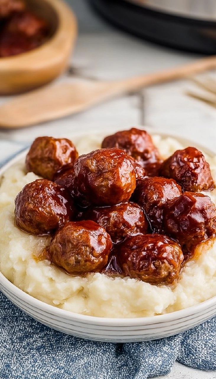 Slow Cooker Barbecue Meatballs