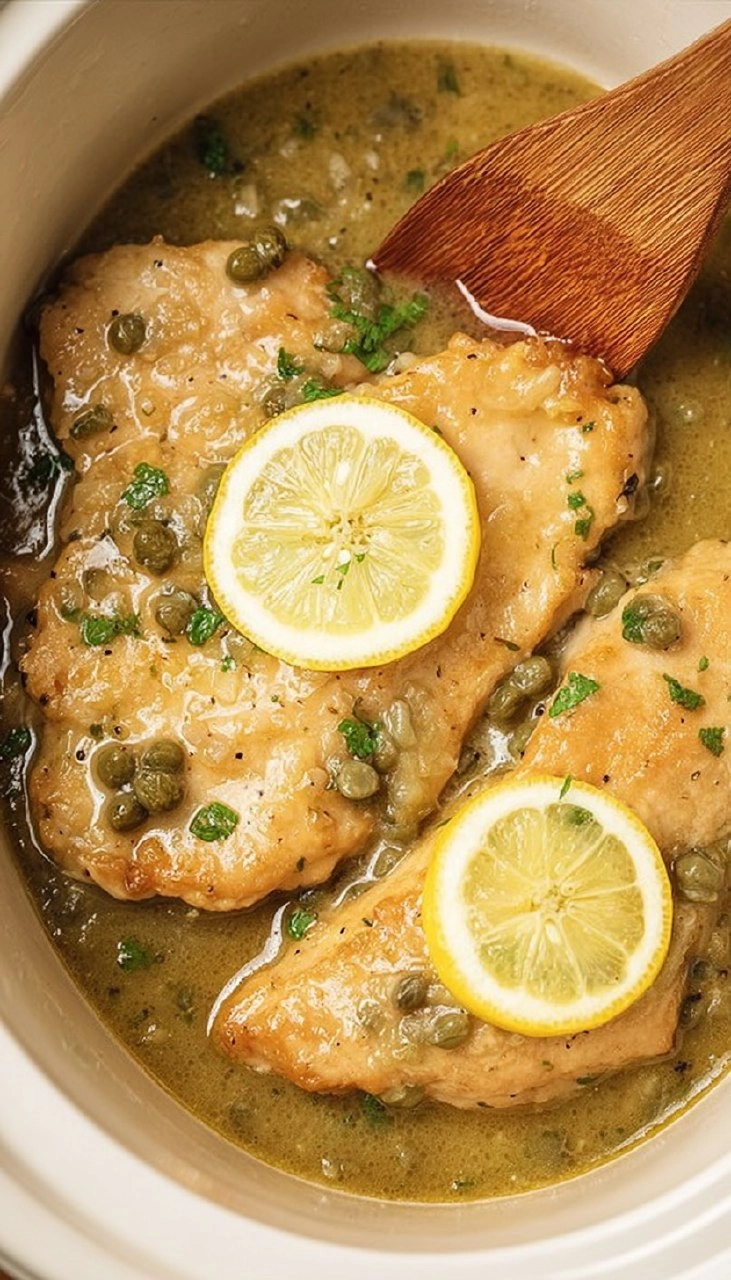 Slow Cooker Chicken Piccata