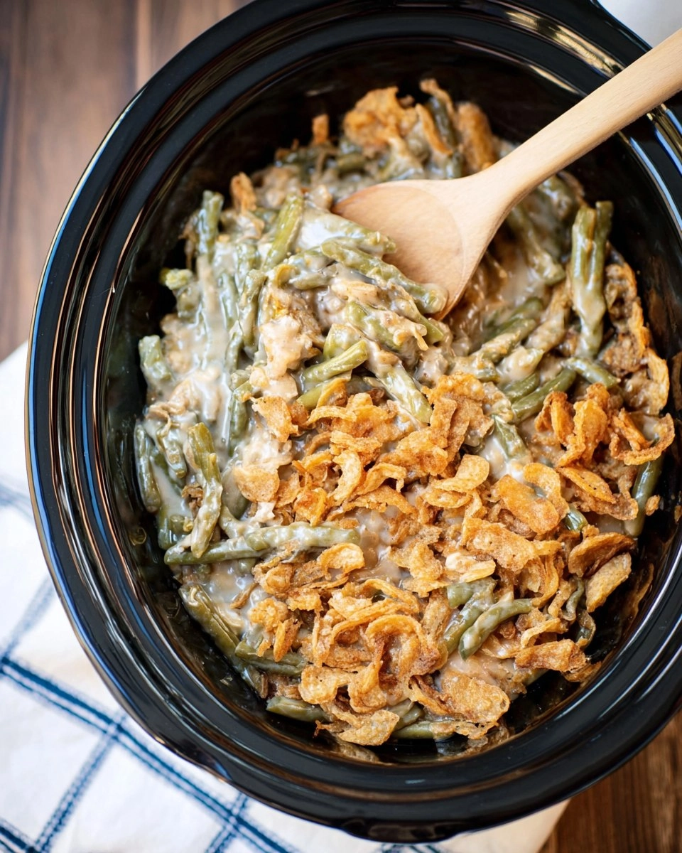 Slow Cooker Green Bean Casserole