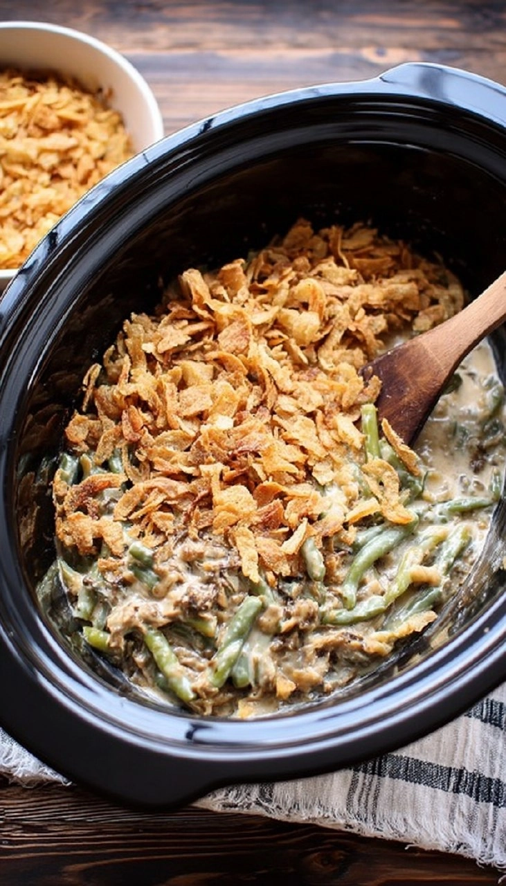 Slow Cooker Green Bean Casserole