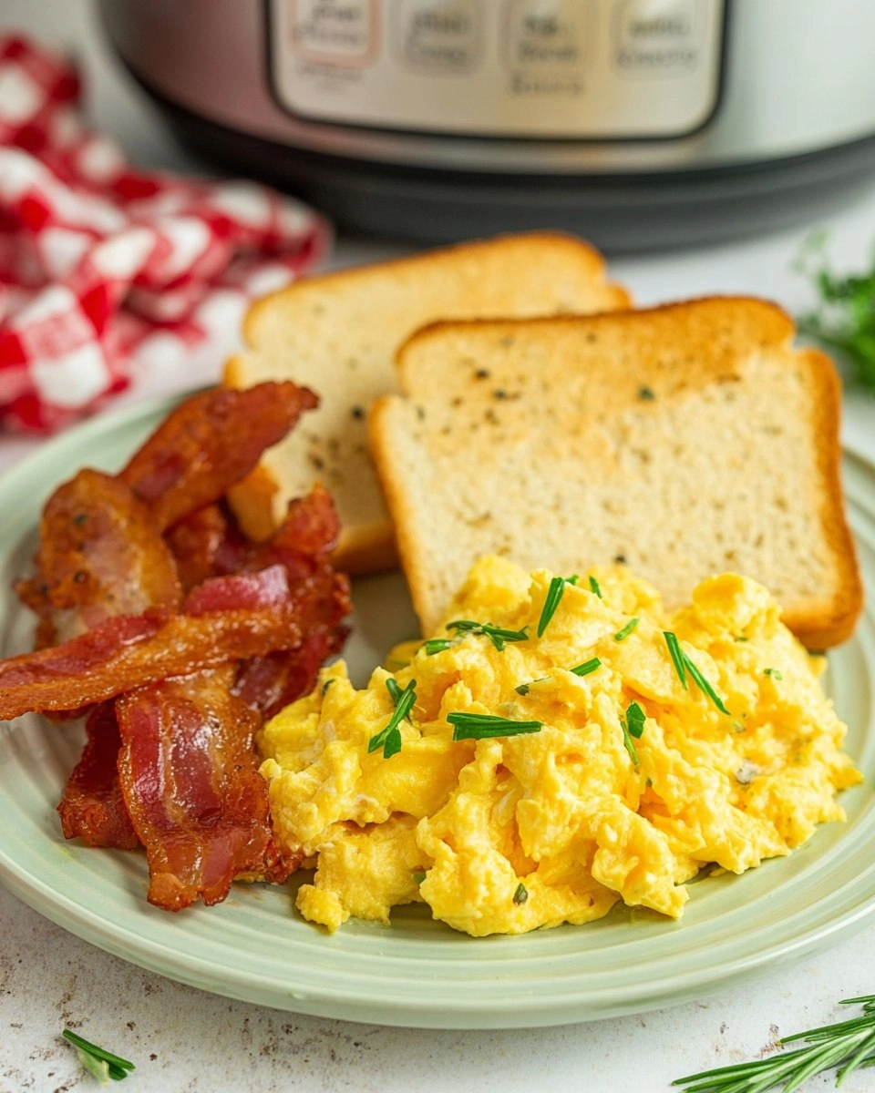 Slow Cooker Scrambled Eggs