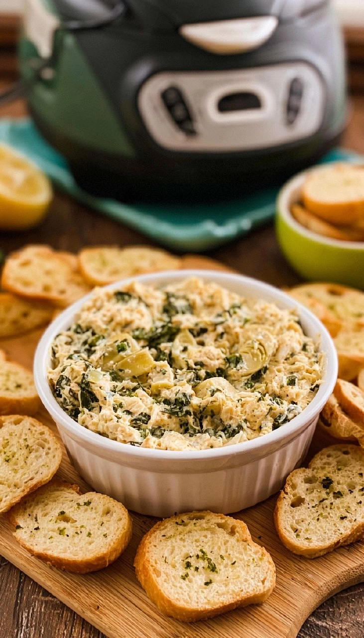 Crab Spinach Artichoke Dip