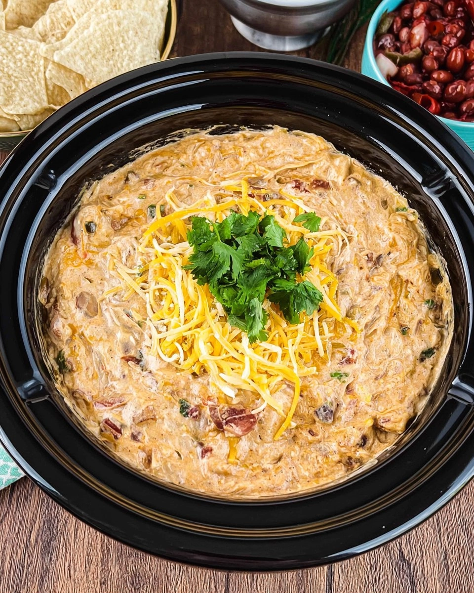 Easy Rotel Dip in the Slow Cooker