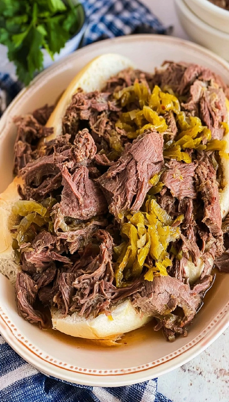 Easy Slow Cooker Italian Beef