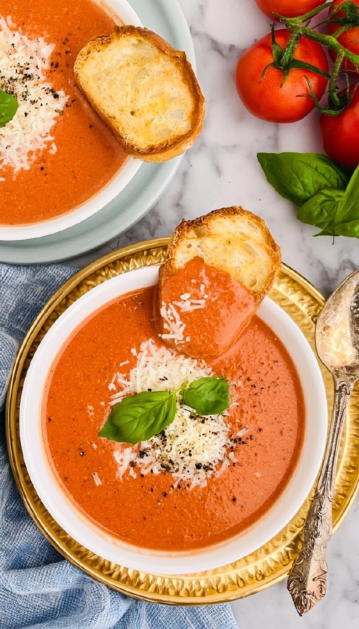 Homemade Slow Cooker Tomato Soup