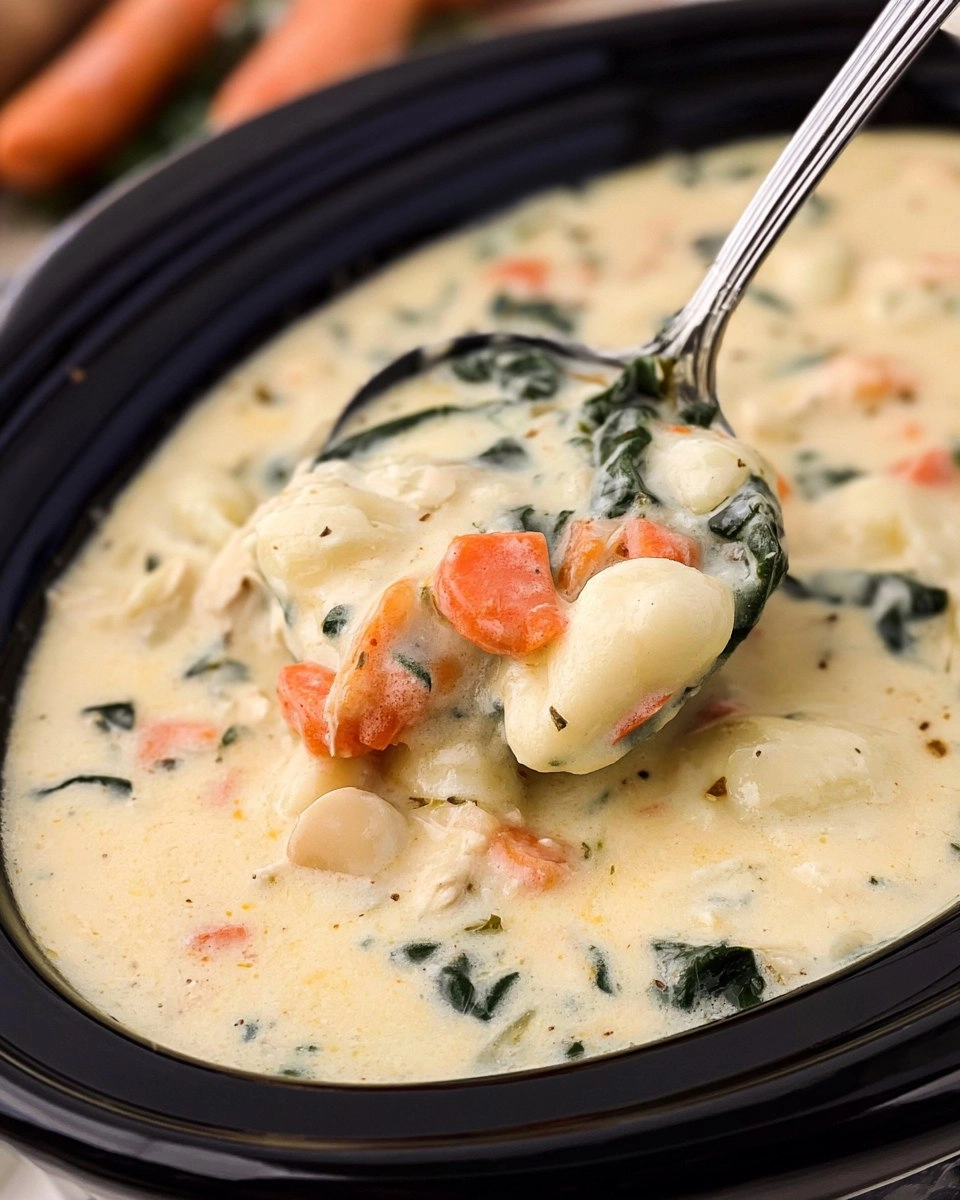 Slow Cooker Chicken Gnocchi Soup