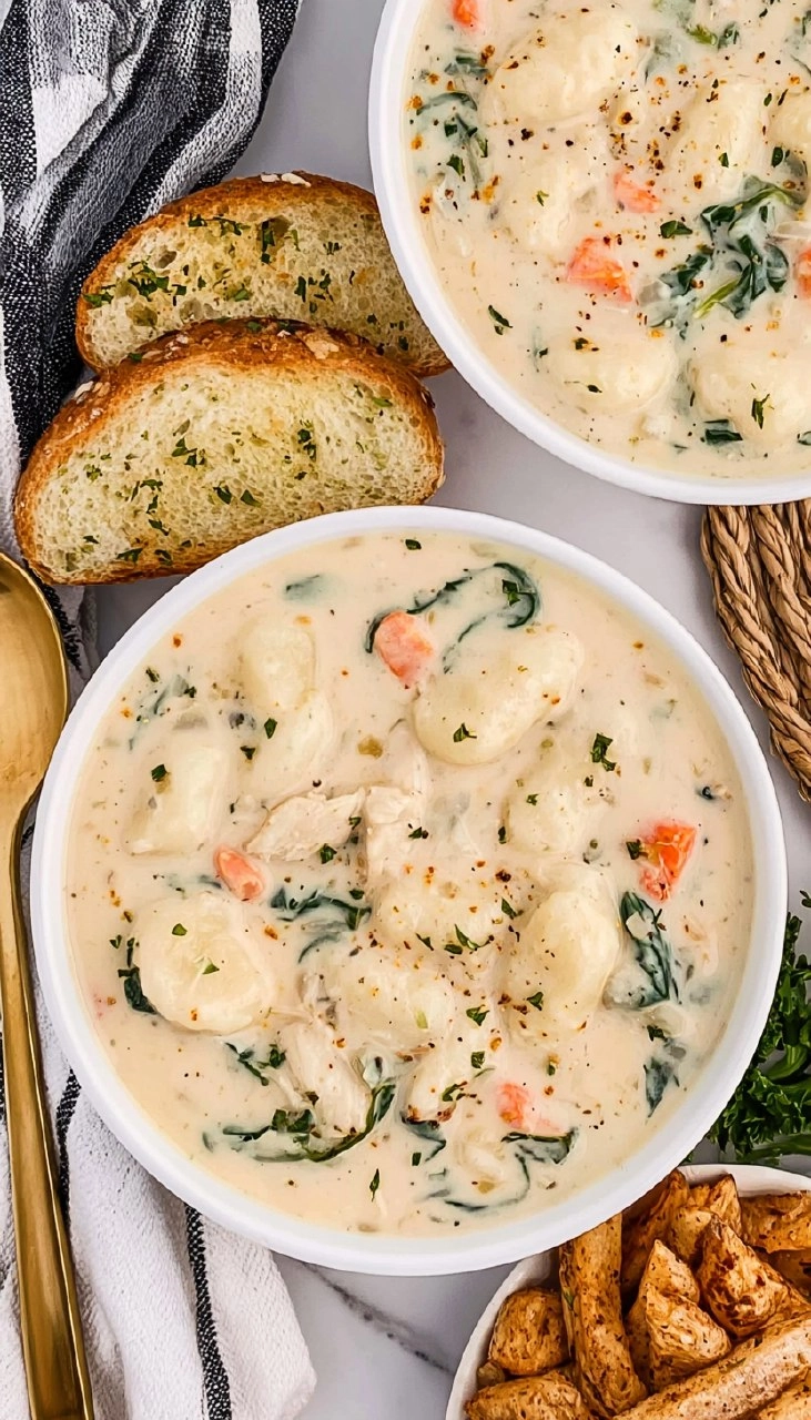 Slow Cooker Chicken Gnocchi Soup