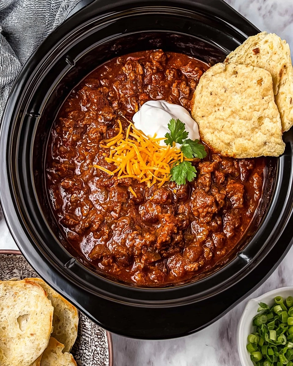 Slow Cooker Chili (No Beans!)