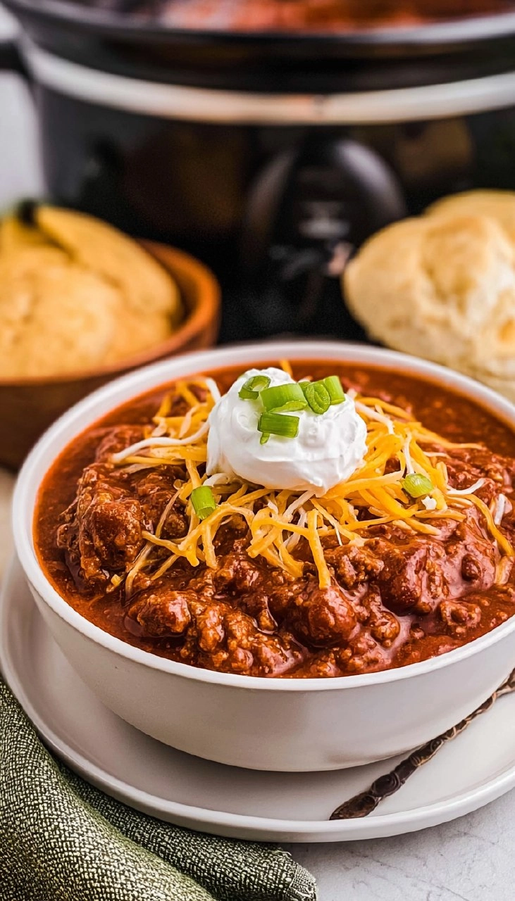 Slow Cooker Chili (No Beans!)