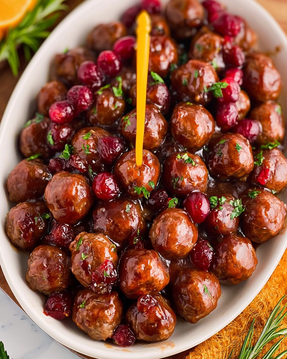 Slow Cooker Cranberry Meatballs