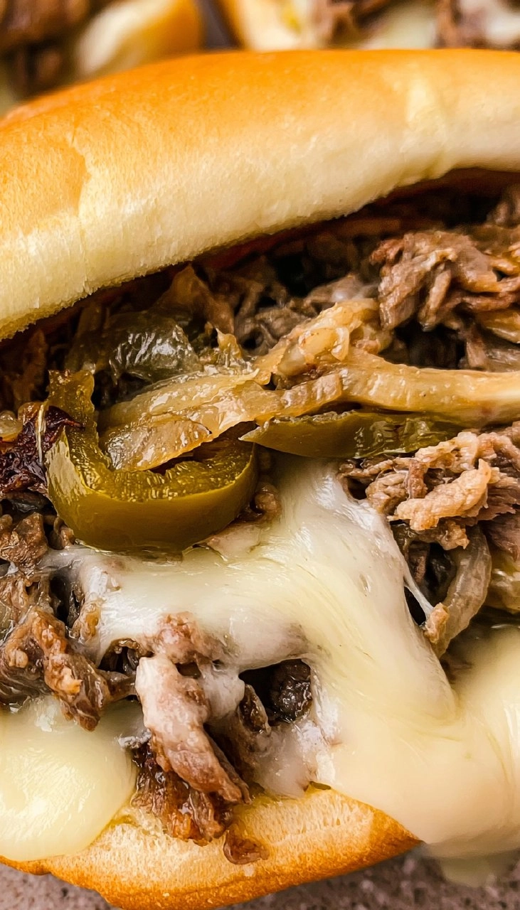 Slow Cooker Philly Cheesesteaks