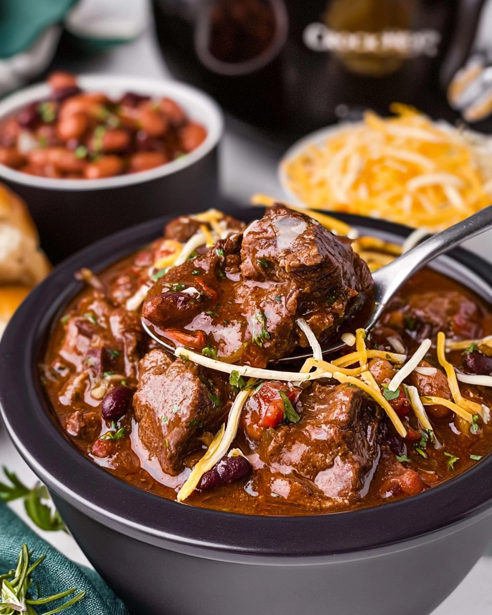 Slow Cooker Steak Chili With Beans