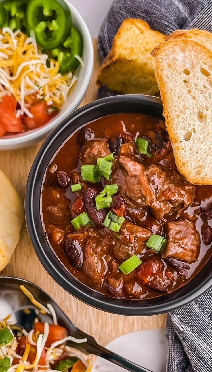 Slow Cooker Steak Chili With Beans