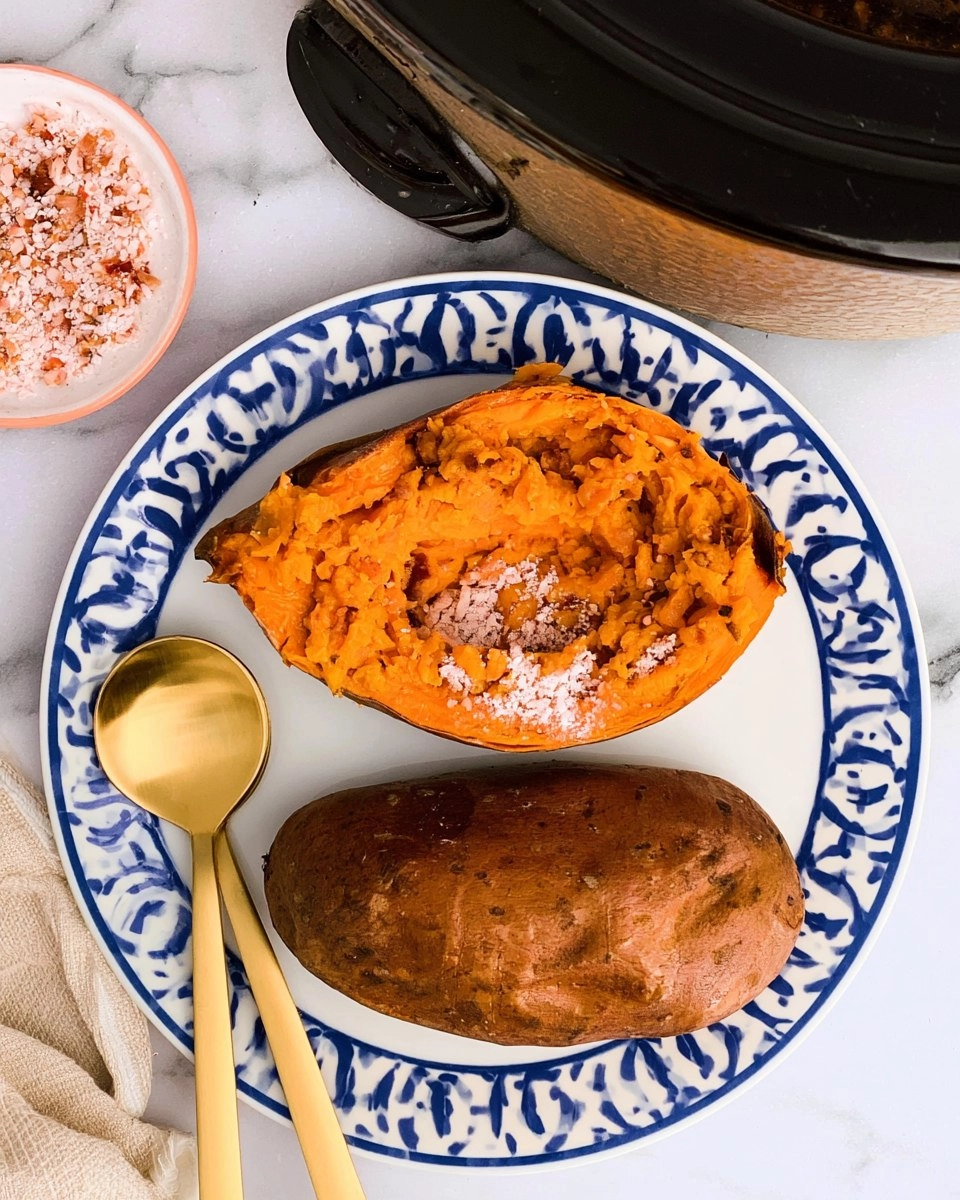 Slow Cooker Sweet Potatoes (No Foil)