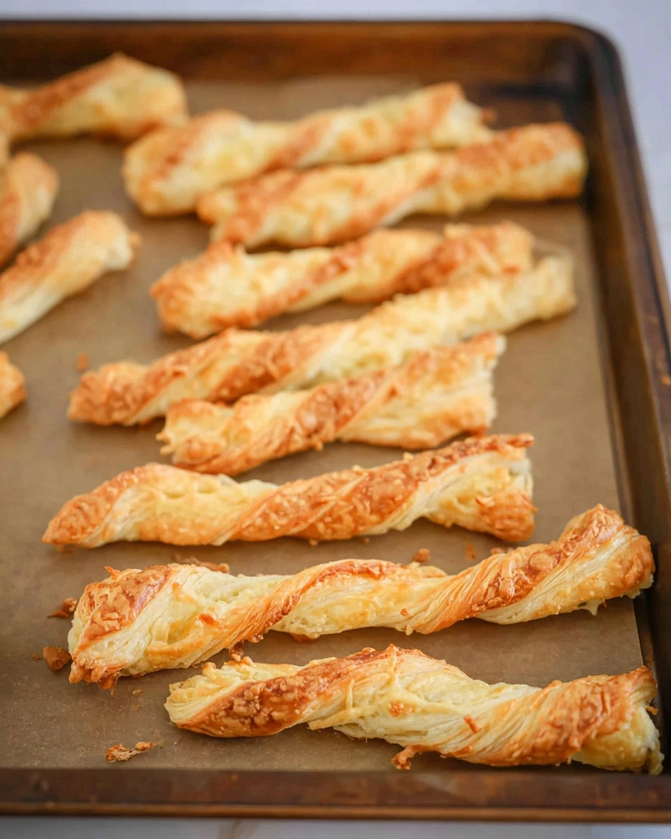 Cheese Twists with Puff Pastry