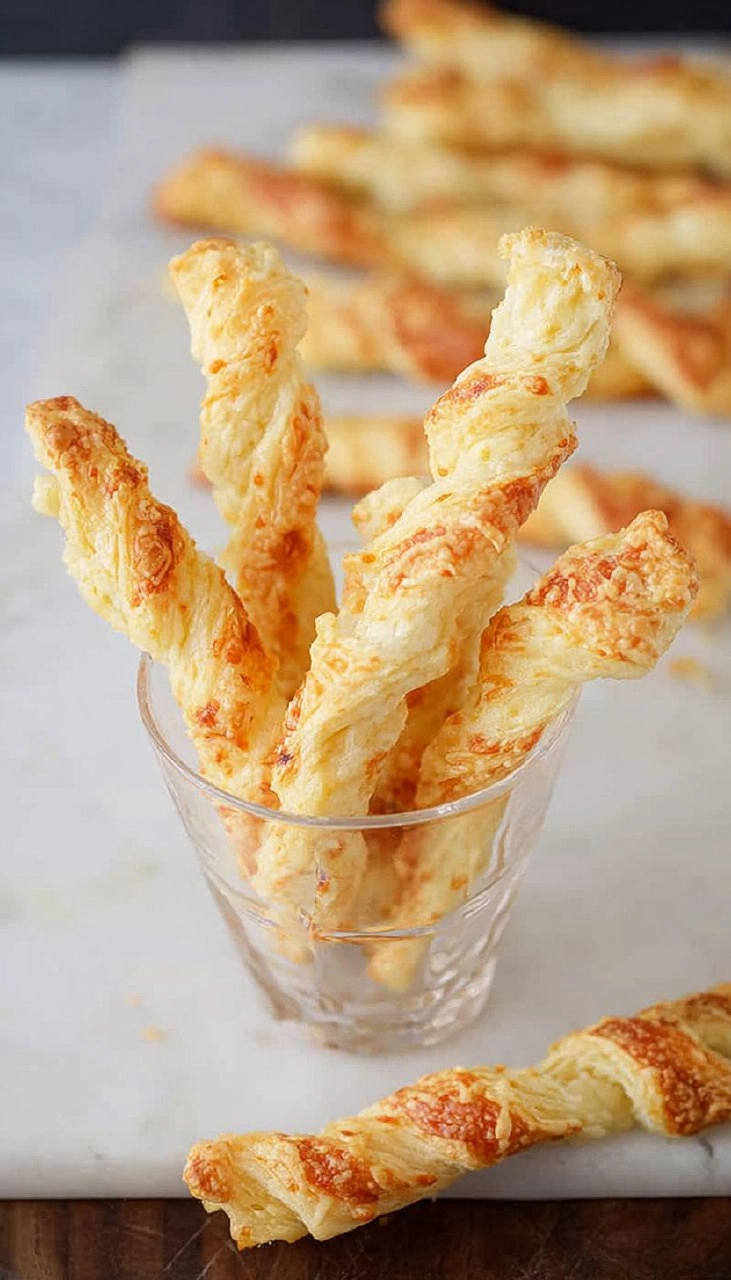 Cheese Twists with Puff Pastry
