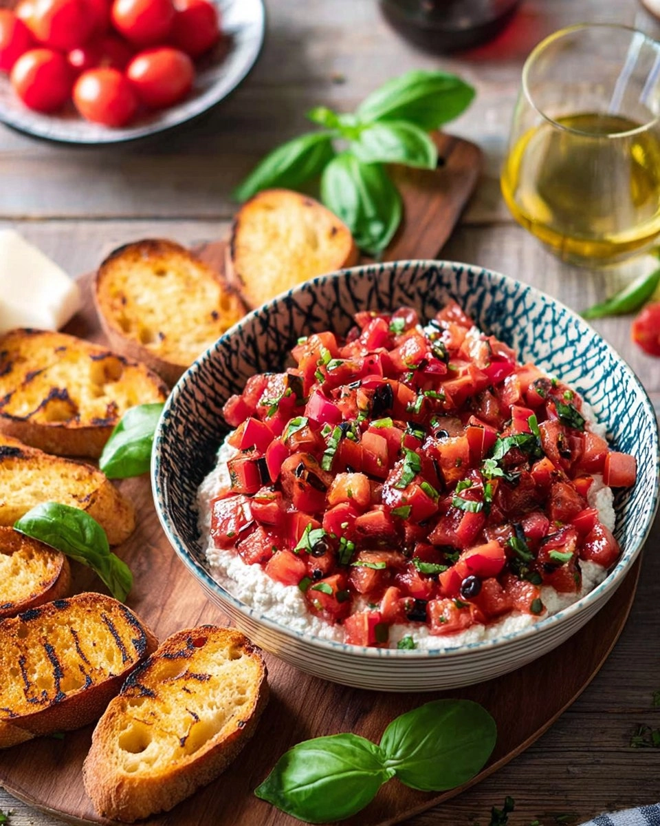 Easy Boursin Bruschetta Dip