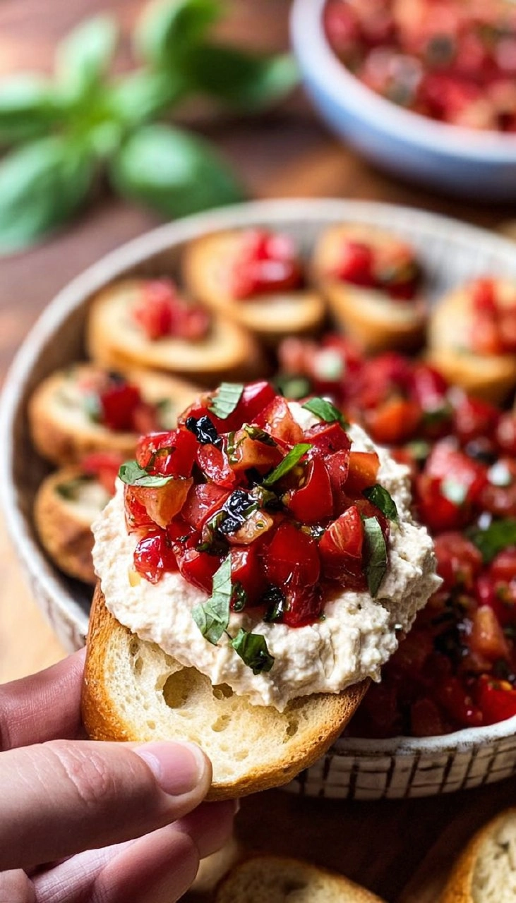 Easy Boursin Bruschetta Dip