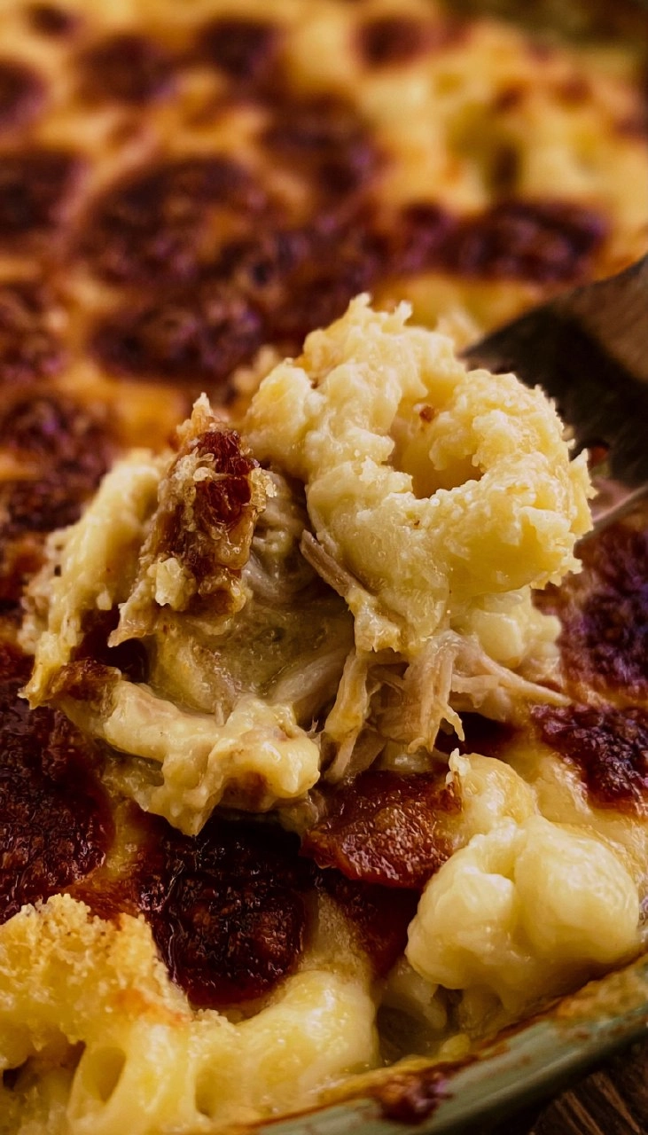 Easy Pulled Pork Mac and Cheese