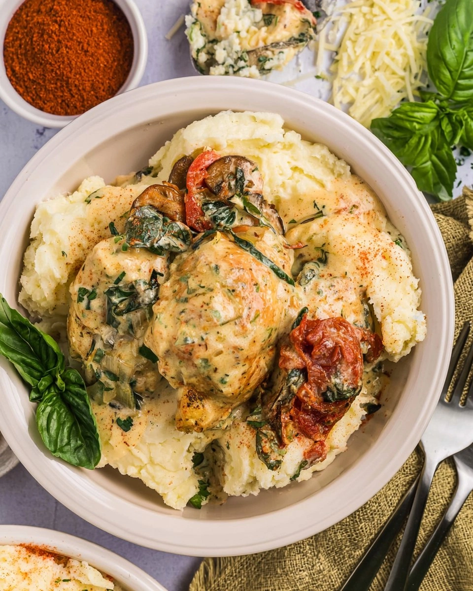 Easy Slow Cooker Tuscan Chicken