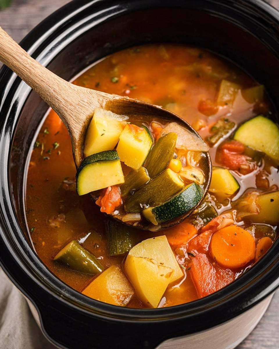 Hearty Slow Cooker Vegetable Soup