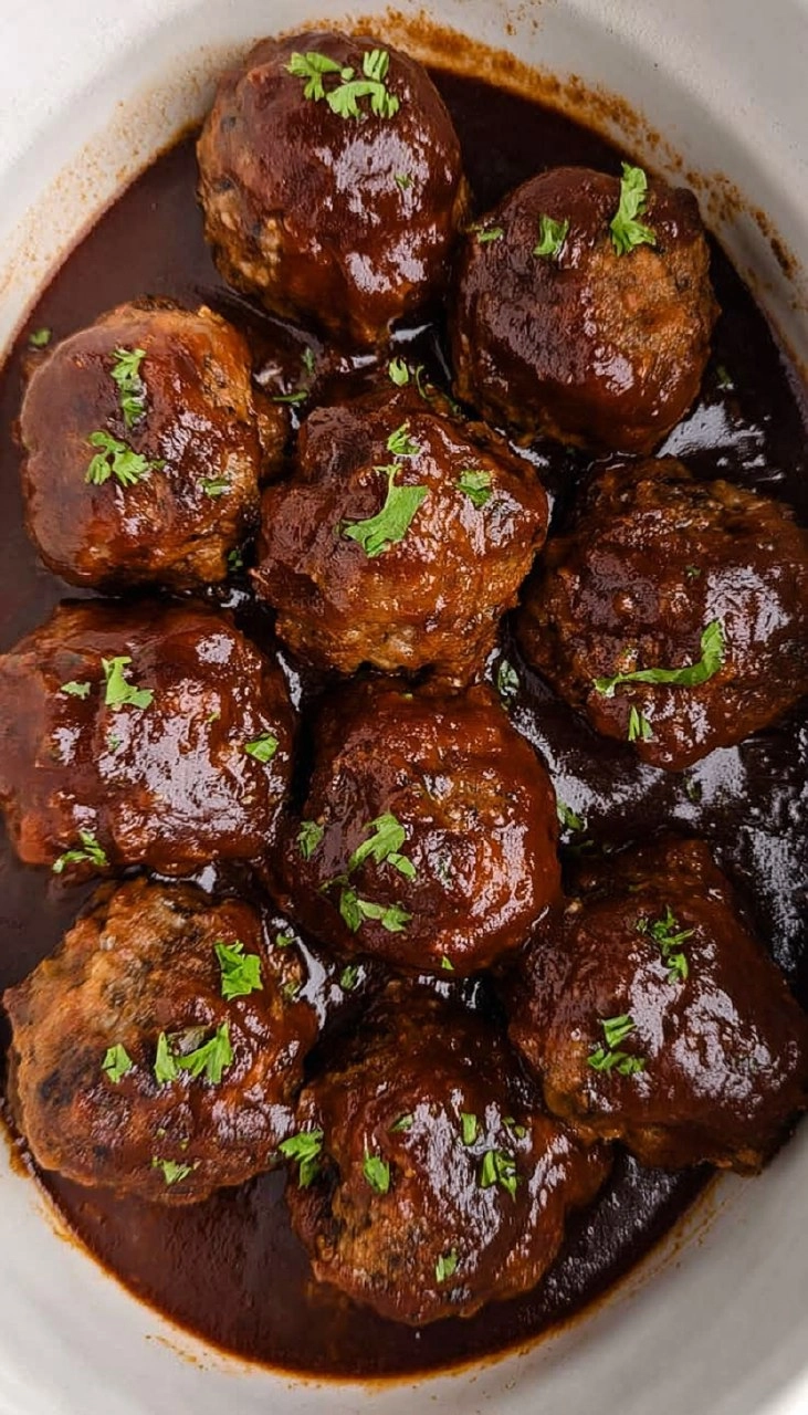 Slow Cooker BBQ Meatballs