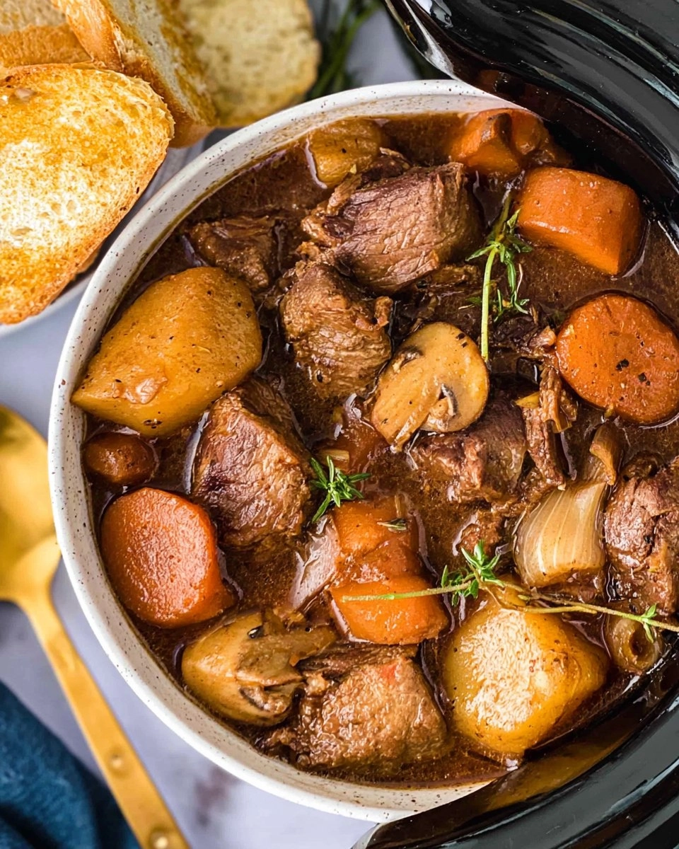 Slow Cooker Beef Bourguignon