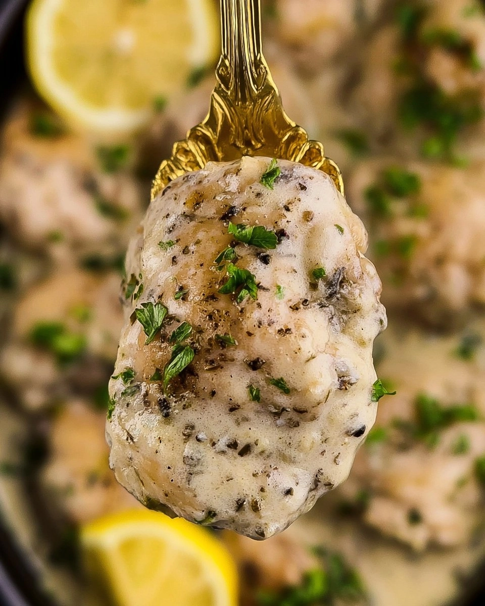 Slow Cooker Chicken Thighs With A Creamy Lemon Sauce