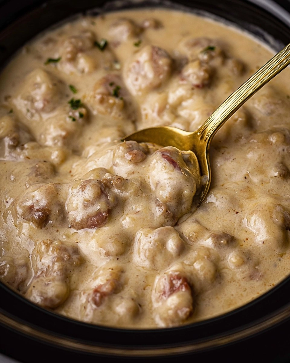 Slow Cooker Sausage Cheese Dip