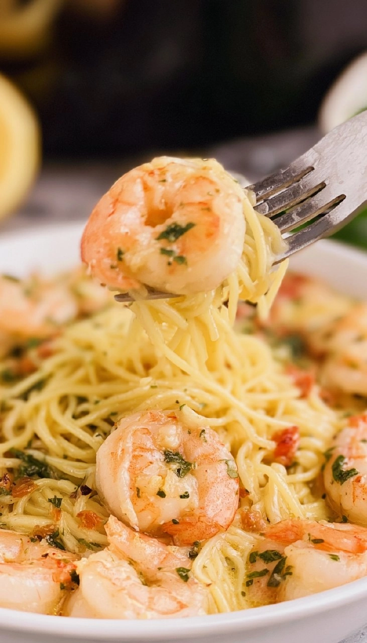 Slow Cooker Shrimp Scampi