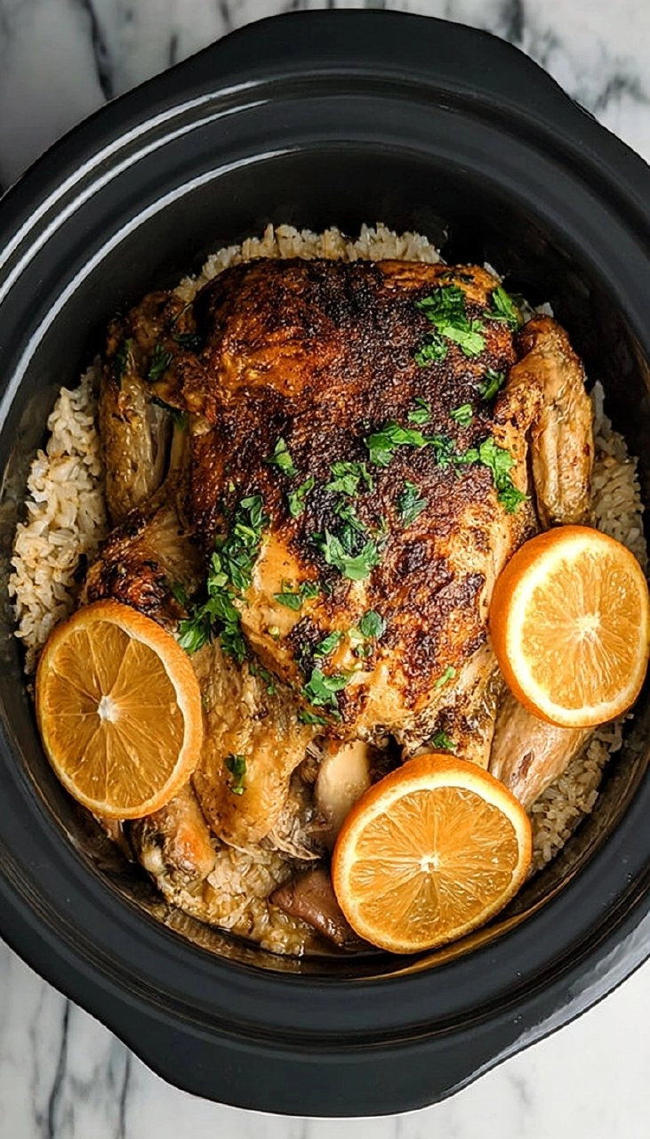 Slow Cooker Whole Chicken