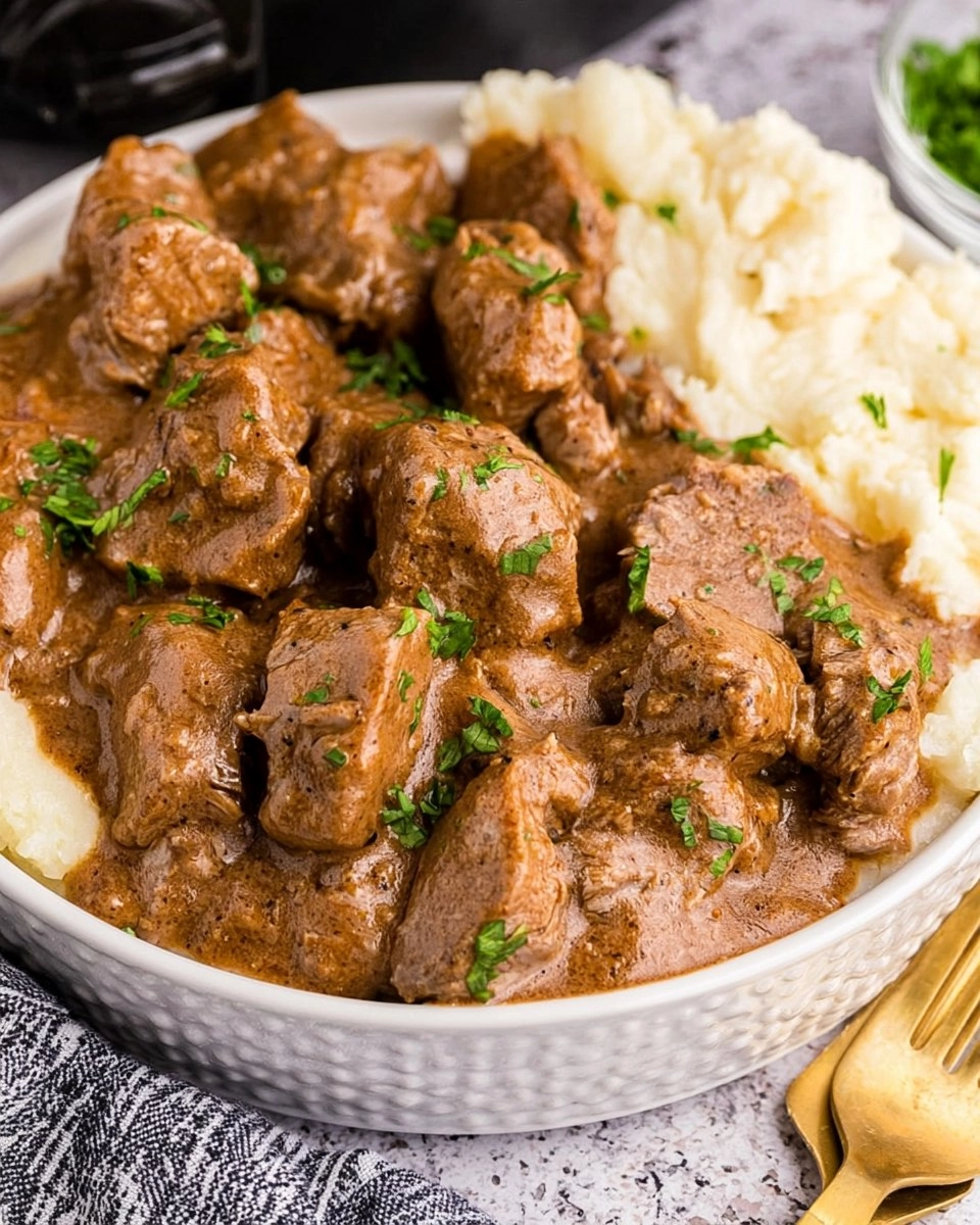 Tender Slow Cooker Steak Bites