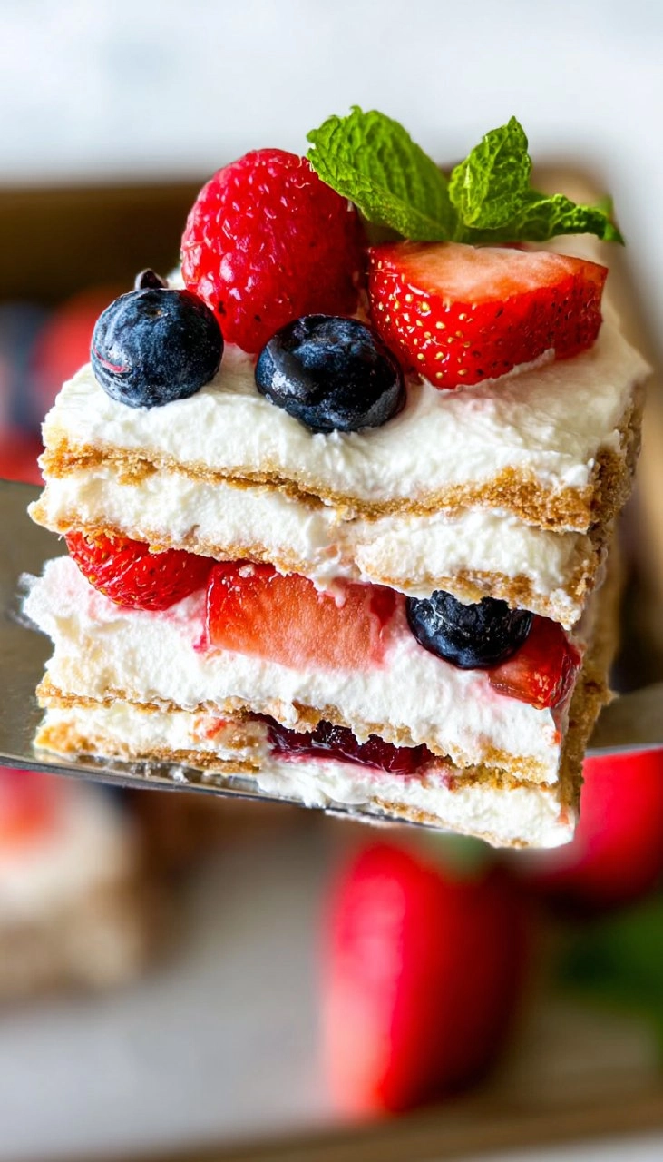 Berry Icebox Cake