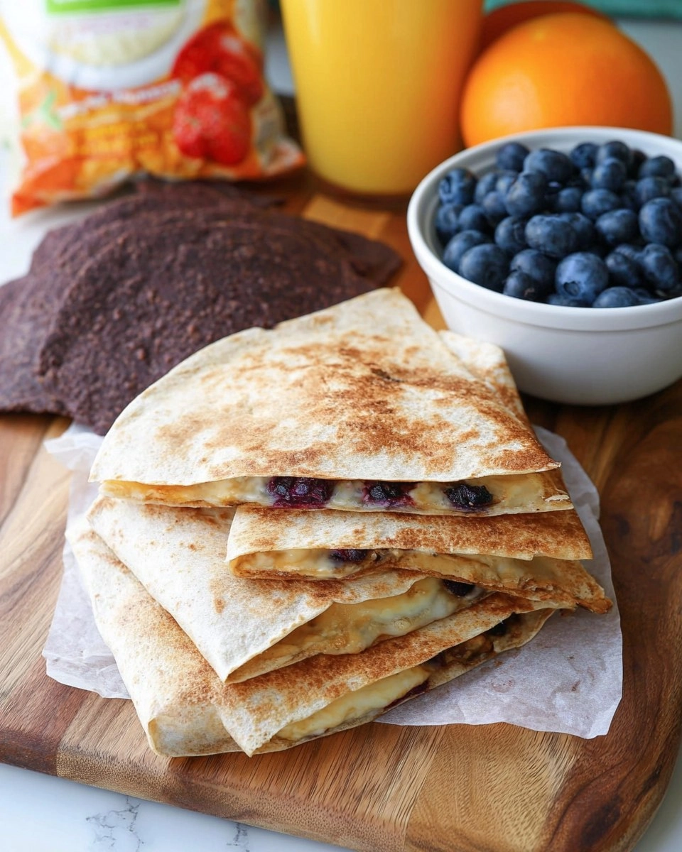 Blueberry Breakfast Quesadilla