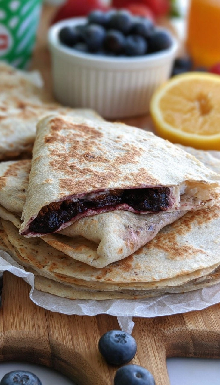 Blueberry Breakfast Quesadilla