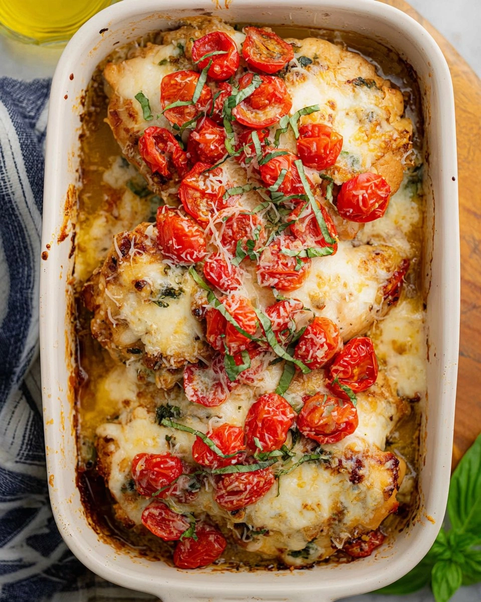 Creamy Baked Bruschetta Chicken