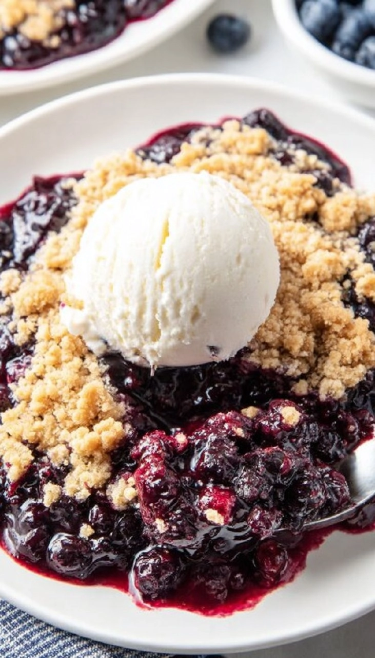 Easy Blueberry Crisp