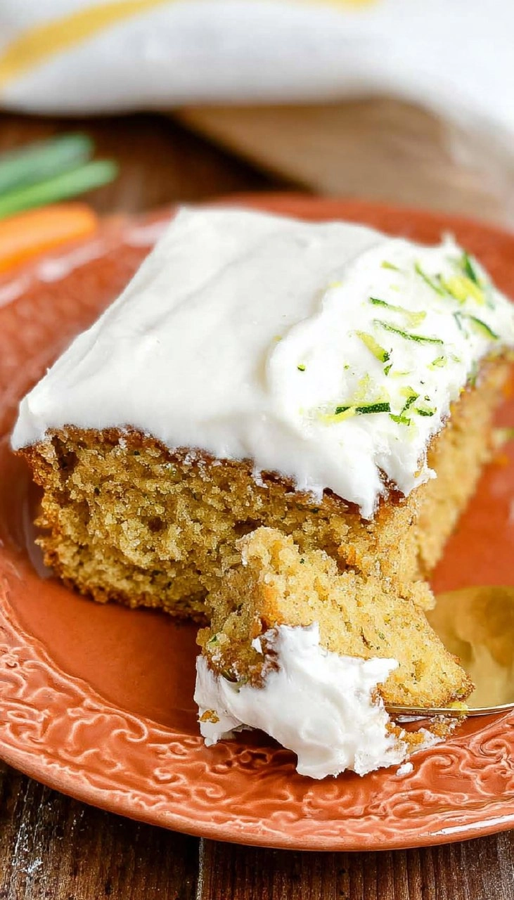 Easy Zucchini Cake With Cream Cheese Frosting