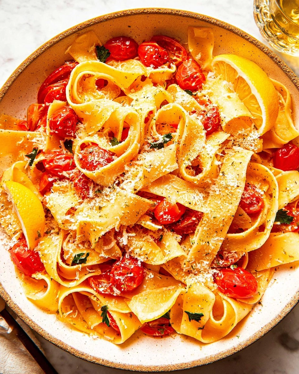 Lemony Cherry Tomato Pasta