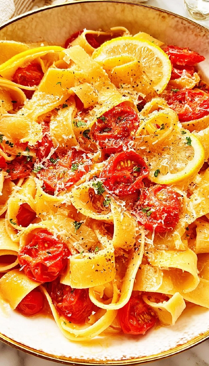 Lemony Cherry Tomato Pasta