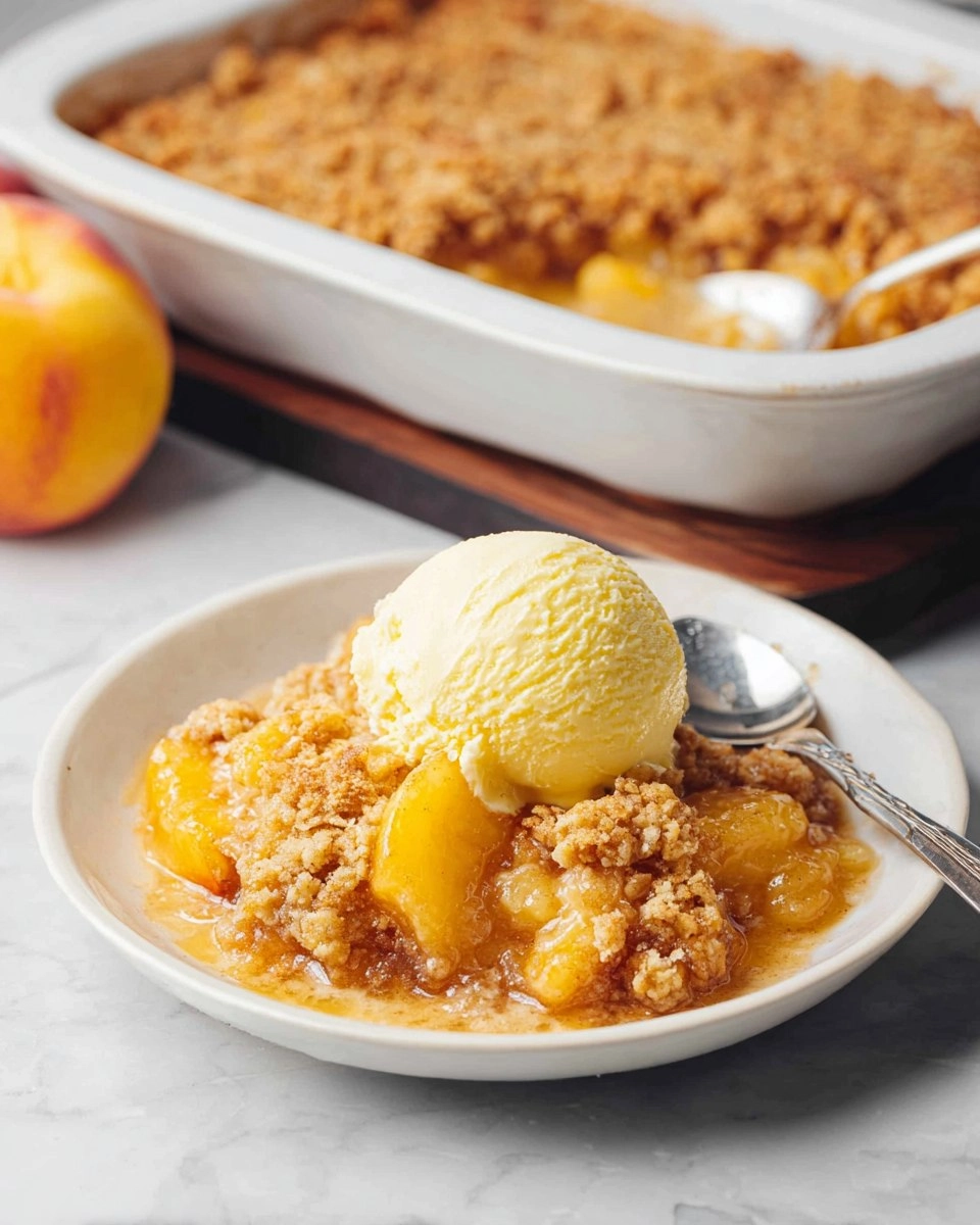 Old-Fashioned Peach Crumble (Just Like Grandma’s!)