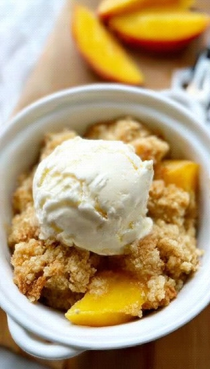 Old-Fashioned Peach Crumble (Just Like Grandma’s!)