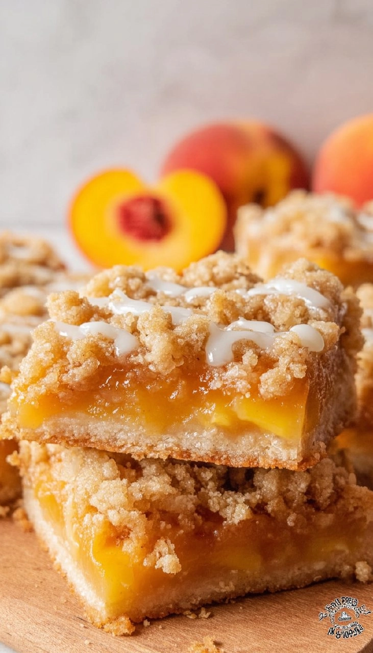 Peach Crumb Bars