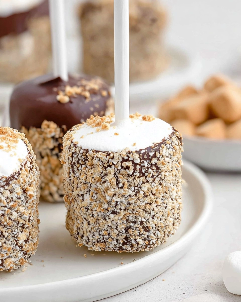 Smores Marshmallow Pops