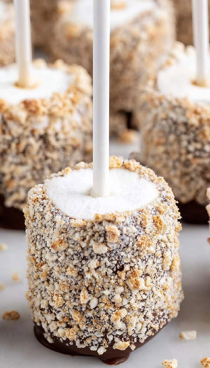 Smores Marshmallow Pops