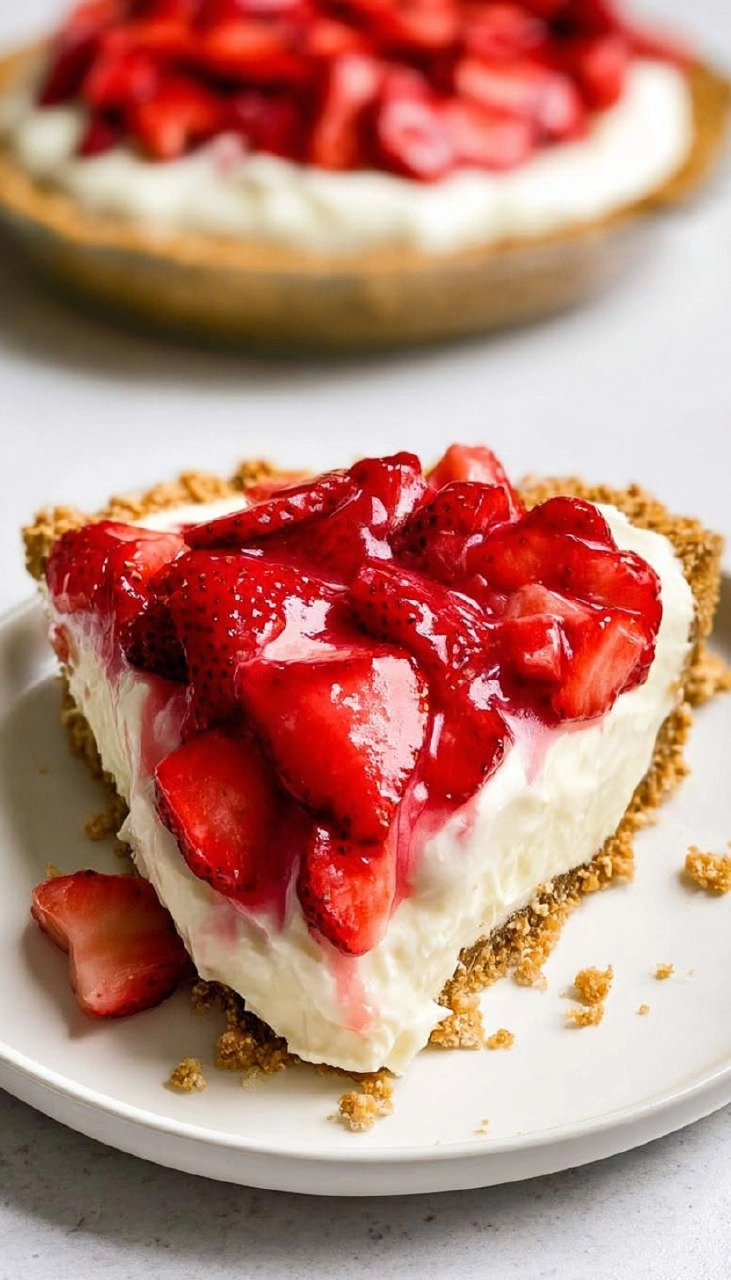 Strawberry Pretzel Pie
