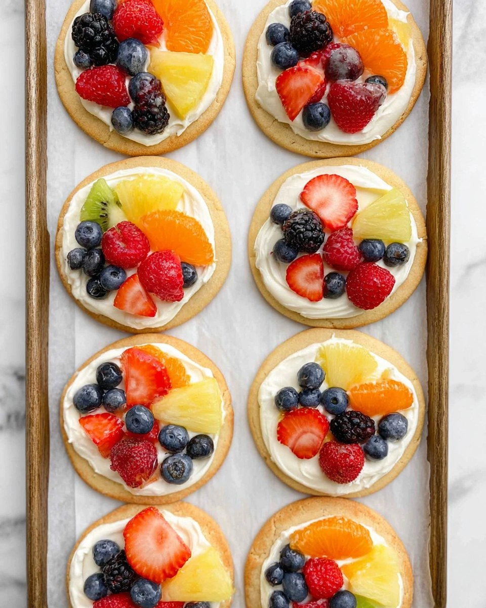 Sugar Cookie Fruit Pizzas